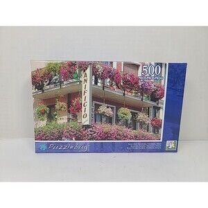 New Sealed Puzzlebug "Balcony Flowers Vicenza Italy" Puzzle - 500 Piece